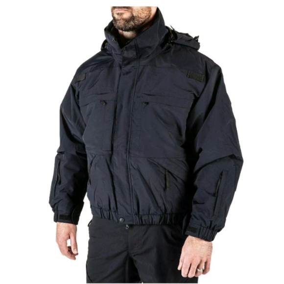 5.11 Tactical Fleece Lined Jacket Black Waterproof Multi-purpose Sz Xl - Picture 1 of 10